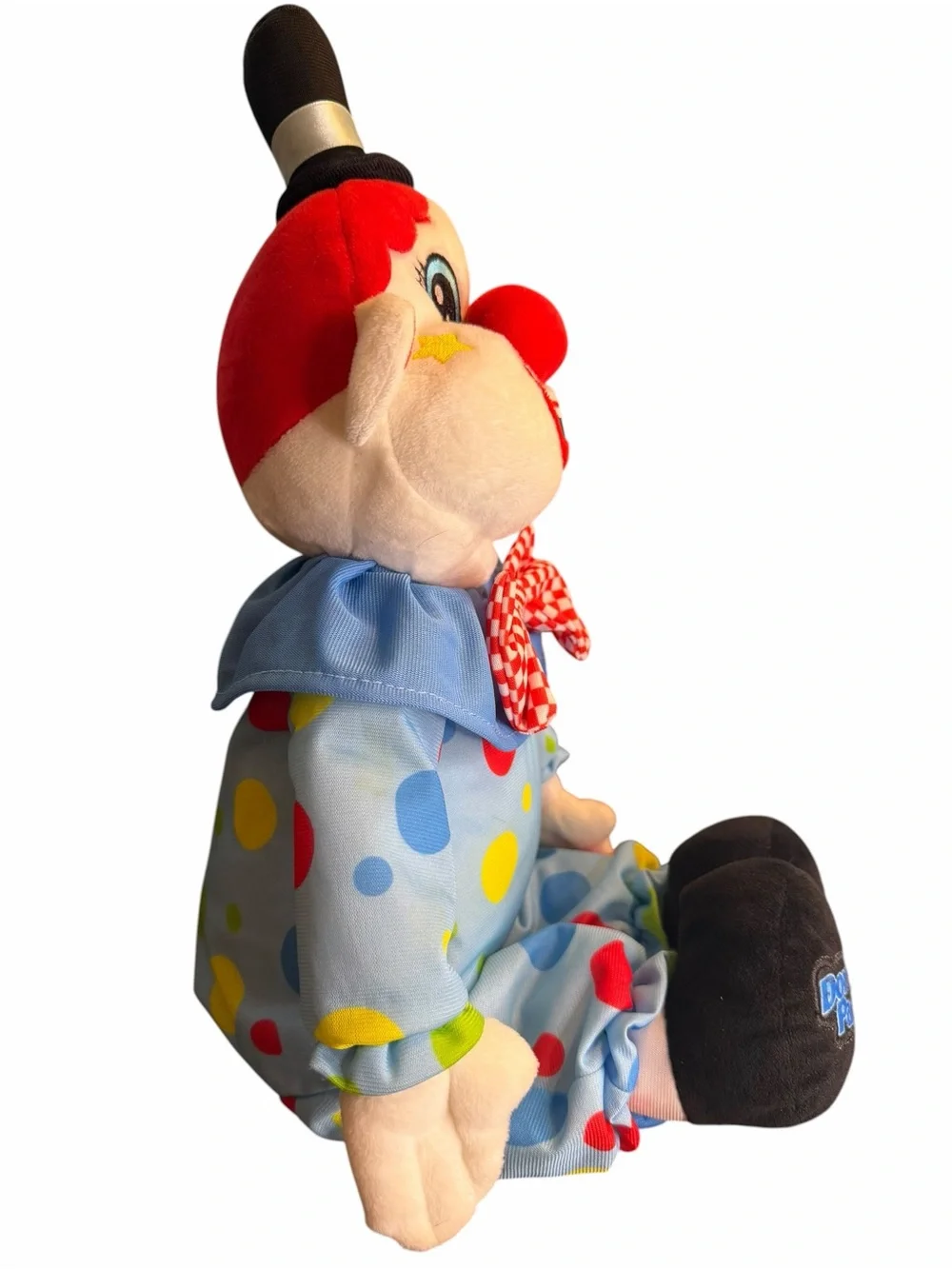Dorney Park Clown Plush Doll 21” Carnival Circus Stuffed Toy Collectible
